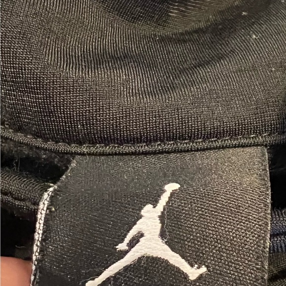 XL AIR JORDAN MEN'S TRACK JACKET FULL ZIP MOCK NECK Retro Style Black Green Whit - Picture 12 of 13